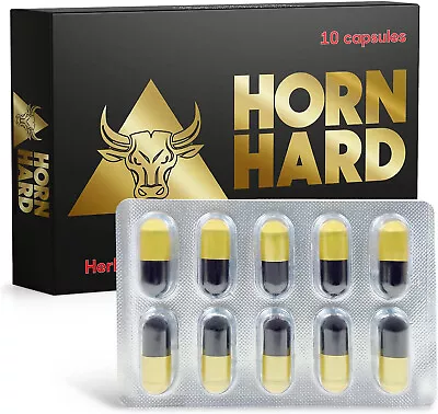 HORN HARD Male Herbal Vitality Supplement (10 Pills) • $28.47