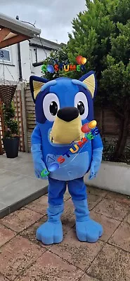 Bluey & Bingo Lookalike Costume Mascot Fancy Dress Hire Delivery Within UK Bluey • £50