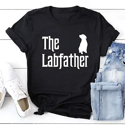 The Lab Father Mens T Shirt Labrador Retriever Dad Dog Fathers Day Gift Tee Top • £7.49