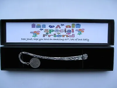 £6.25 • Buy Personalised Friend 1962 Sixpence 5  Bookmark For 60th Birthday Boxed Gift*