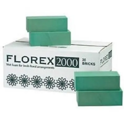 £4.19 • Buy Florex Florist Flower Wet Foam Bricks For Fresh Floral Arrangements