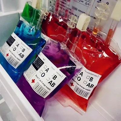 $1.11 • Buy Reusable Iv Blood Bags Halloween Party Haunted House Drink Container Decoration