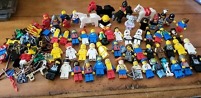 Lego Assorted Minifigures Lot Of 60 + People Horses And Lots Of Accessories • $39.99