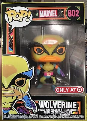 Funko POP! Marvel Wolverine #802  Target Exclusive Black Light With Protector • $20.99