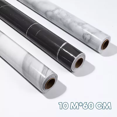 £8.32 • Buy 10M Roll Kitchen Tile Stickers Self-adhesive Bathroom Marble Sticker Wall Decor