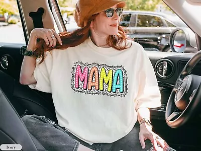 Mama Polka Dot For Mom Mama Mothers Day From T-Shirt • $19.94