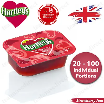 £5.75 • Buy Hartleys Strawberry Fruit Jam Individual Portions - 20g