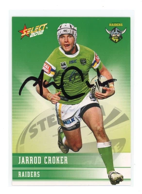 $0.99 • Buy ✺Signed✺ 2012 Select Champions Jarrod Croker (Raiders) Signed NRL Card