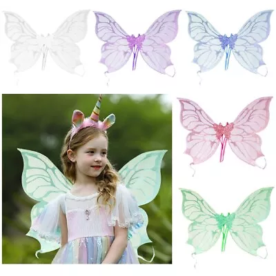 £7.55 • Buy Butterfly Fairy Wings Kids Girls Children Fancy Dress Up Party Cosplay Costume