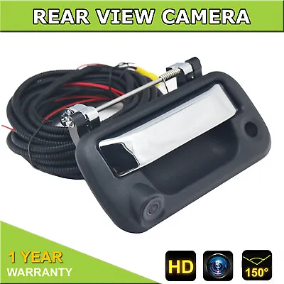 For 2005-2014 Ford F-150 Tailgate Backup Camera 150° Rear View Chrome Handle Kit • $69.99