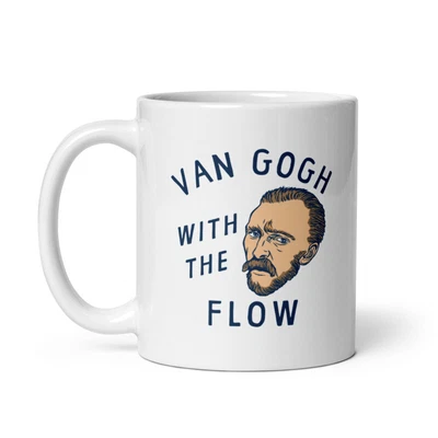 $13.49 • Buy Van Gogh With The Flow Mug Funny Painter Vincent Artist Cup-11oz