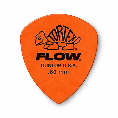 $5.44 • Buy 6 X Jim Dunlop Tortex FLOW 0.60MM Gauge Guitar Picks 558R Plectrums