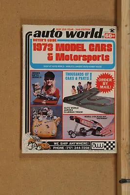 Auto World Catalog-vintage 1973  Edition Model Cars Slot Cars Etc. • $34.95