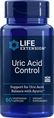 $36 • Buy MAKE OFFER! 2 Pack Life Extension Uric Acid Control Gout Kidney 60 Veg Cap
