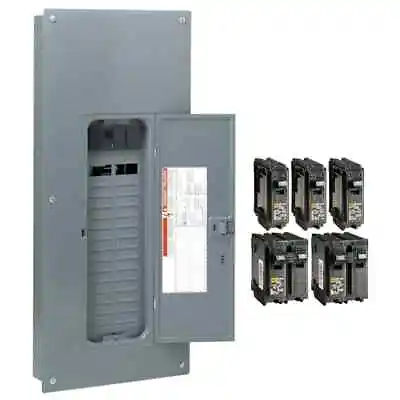 Square D 200 Amp 60 Circuit 30 Space Indoor Main Breaker Load Center Box Panel • $230.23