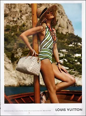 2011 Print Ad LOUIS VUITTON Modern Fashion Purse Swimsuit Sexy Model   12/13/22 • $7.59