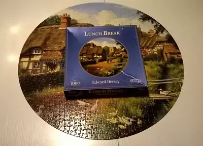 Lunch Break - Gibsons 1000 Piece Jigsaw Puzzle - By Edward Hersey - G517 - CIB • £6.99