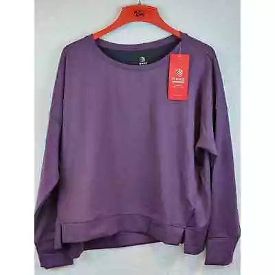 New MPG Sport XXL Double Knit Crew Sweat Shirt Purple Long Sleeve Isla • $19