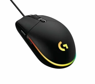 Logitech G102 LIGHTSYNC Gaming Mouse Black Wired • £18.99