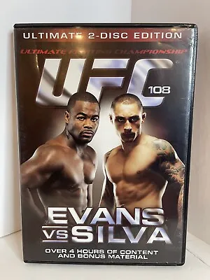 UFC 108: Evans Vs Silva DVD (2-Disc Set MMA 2010) • $9.99