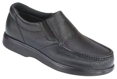 SAS Men's Shoes Side Gore Black Loafer Many Sizes And Widths New In The Box • $129.99