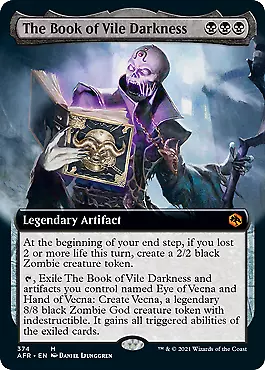 MTG - The Book Of Vile Darkness - Extended Art Adventures In The Forgotten Real • £1.88