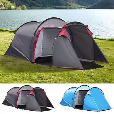 Dome Tent For 2-3 Person Family Tent W/ Screened-In Porch Waterproof • £69.99