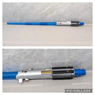 £10.99 • Buy Hasbro Star Wars Blue Extendable Lightsaber 2015 Toy Lights & Sound Cosplay