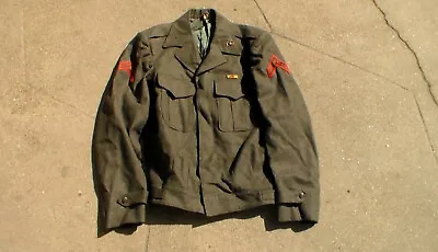 Old Relic WW2 /USMC/ US Marine Corps Ike Jacker Dress Uniform Jacket USED • $40