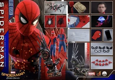 Hot Toys Sideshow Marvel Spider Man Homecoming QS015 1/4 SpiderMan Deluxe Ver • $860