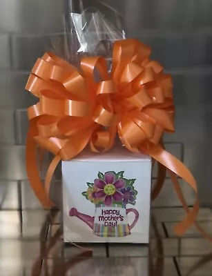 Mother's Day Cookie Gift Basket-Box Wrapped With Orange Bow Card Included • $8.75