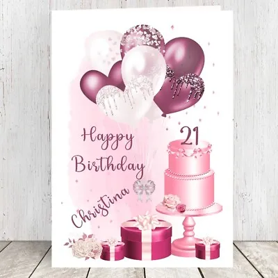 Personalised Money Voucher Wallet Gift Card 18th 21st 30th 40th Happy Birthday • £3.49