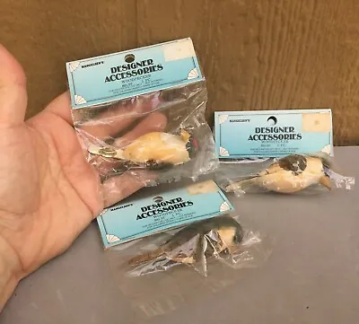 $12.49 • Buy Craft Bird Lot 3 Woodpecker Made Fr Dried Mushrooms 3 1/4  NIP Sealed Package 