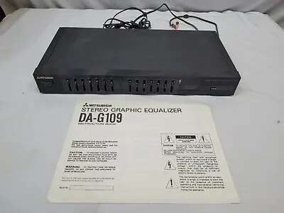 Vintage Mitsubishi DA-G109 Stereo Graphic Equalizer With Manual • $29.99