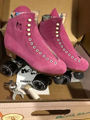 Moxi Lolly Fuchsia Roller Skates New Mens 7 Women 8-8.5 Discontinued Color Pink • $450