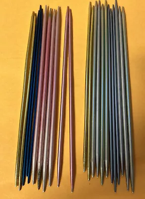 8 Pairs 3 Triples Loose Susan Bates Silvalume Double Pointed Knitting Needles 7” • $14.90