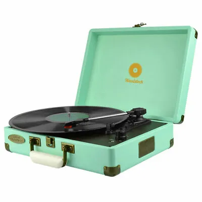 $129 • Buy Mbeat Woodstock Retro Turntable 3 Speed Vinyl Record Player/Speaker/RCA Out