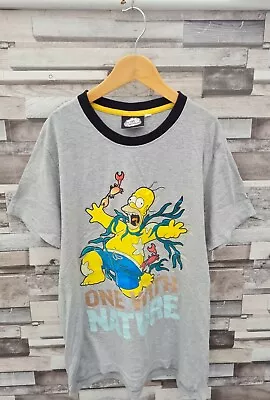 Mens Novelty Homer Simpson Comedy Funny One With Nature Bold Graphic Top Tshirt  • £7.99