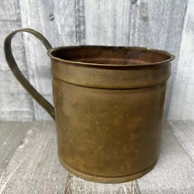 Aged Copper Looped Handle Container Planter Vintage Farmhouse • $52.50