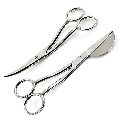 £11.95 • Buy 2 X Duckbill Applique Embroidery Stitching Sewing Scissors 6 Inches Stainless CE