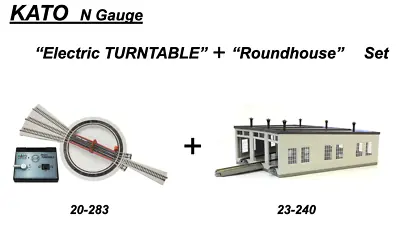 KATO N Gauge “Electric TURNTABLE” ＋ “Roundhouse” Set 20-283  23-240 JAPAN NEW • $350