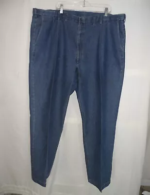 Haggar 48x34 Blue Jeans Denim Pants Comfort Expandable Stretched Elastic Waist • $17.90