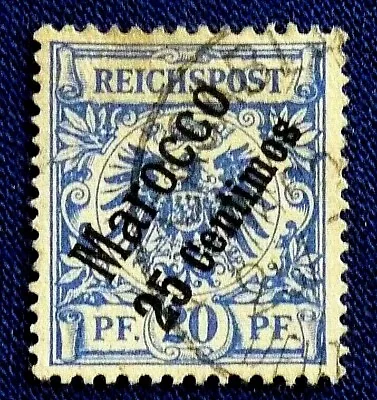 5  Aaa ]     - Reichspost Stamp -  Overprinted  Marocco - 1889 Sg 4 - V/f/used • $3.69