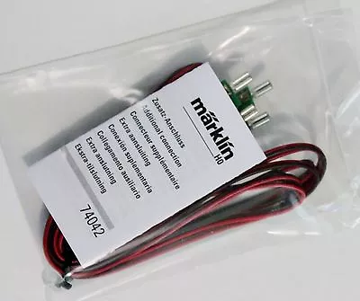 New Marklin 74042 Supplemental C Track Feeder Wire Set 2 Meters W/ Connectors   • $8.99