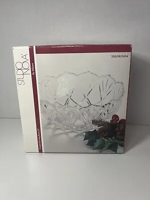 Studio Nova Crystal Serving Bowl By Mikasa - 8.5  With Box 200/08/0433 • $18.35