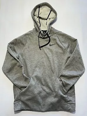 Nike Therma Dri-Fit Hoodie Men Medium Grey Training Performance 12 • $20.99