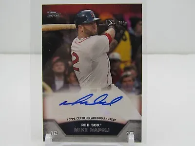 Mike Napoli 2013 Topps Mini Online Exclusives Autograph Auto! Boston Red Sox! • $22