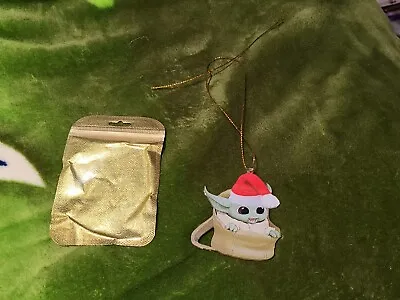 Star Wars Baby Yoda In Santa Hat Christmas Ornament • $15