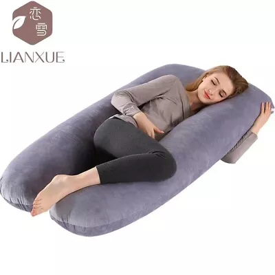 130cm 70cm  U Pillow Full Body/Bolster Maternity Pregnancy Support Pillow • $24.99