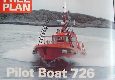 Original Model Boat Plan 2016 Swedish Pilot Boat 726 Scale 1:20 • $12.62